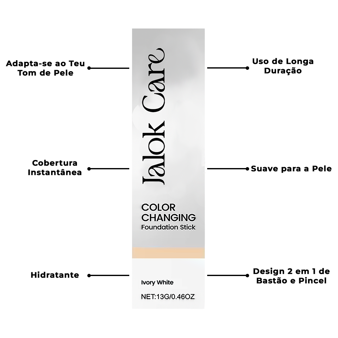 3 formas como a base em stick 2 em 1 que muda de cor da Jalok Care transforma o seu visual.