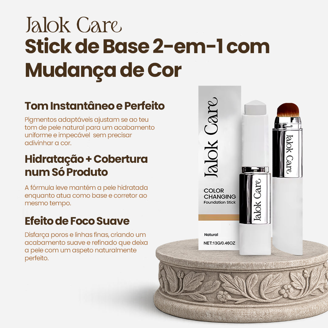 Jalok Care Stick de Base 2-em-1 com Mudança de Cor