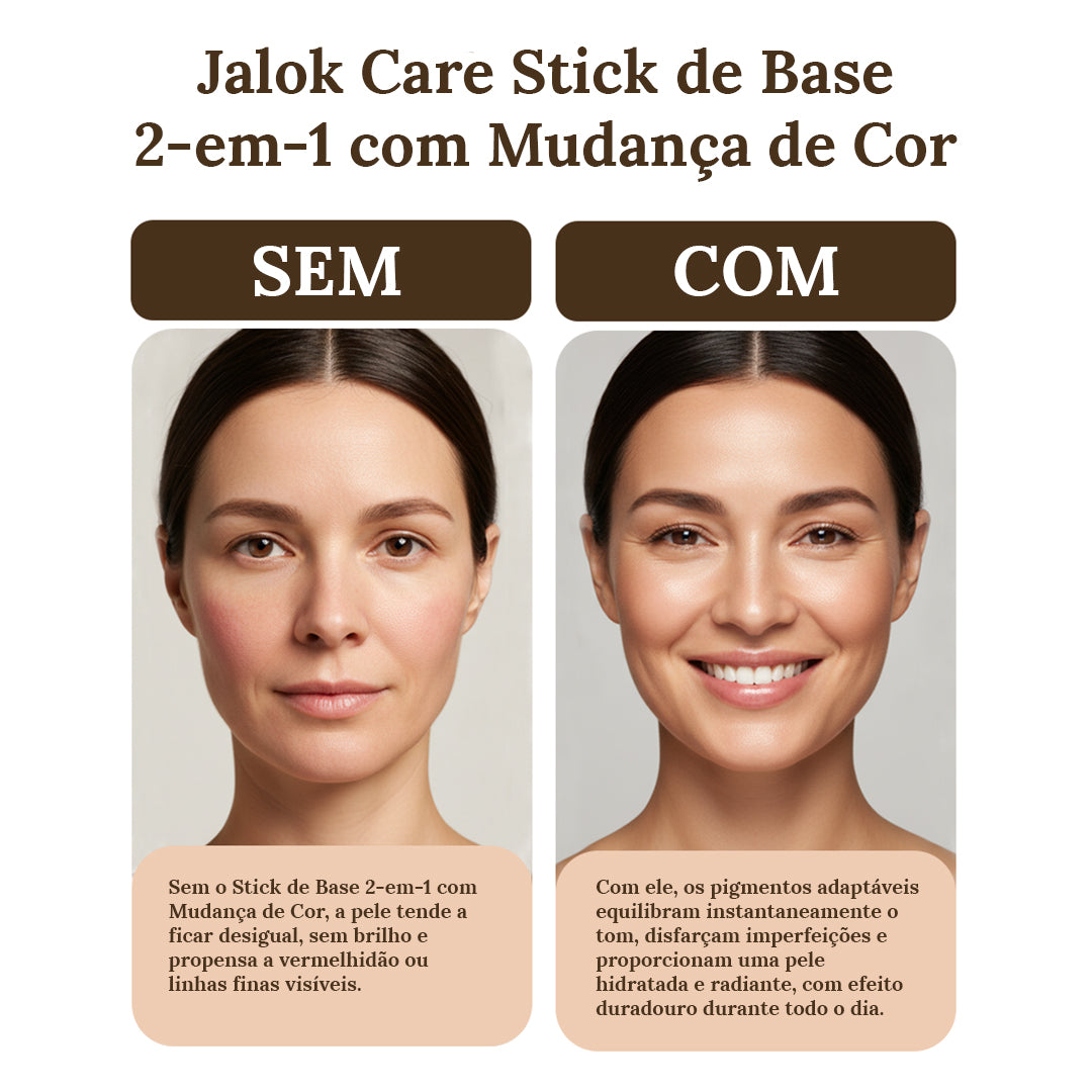 Jalok Care Stick de Base 2-em-1 com Mudança de Cor